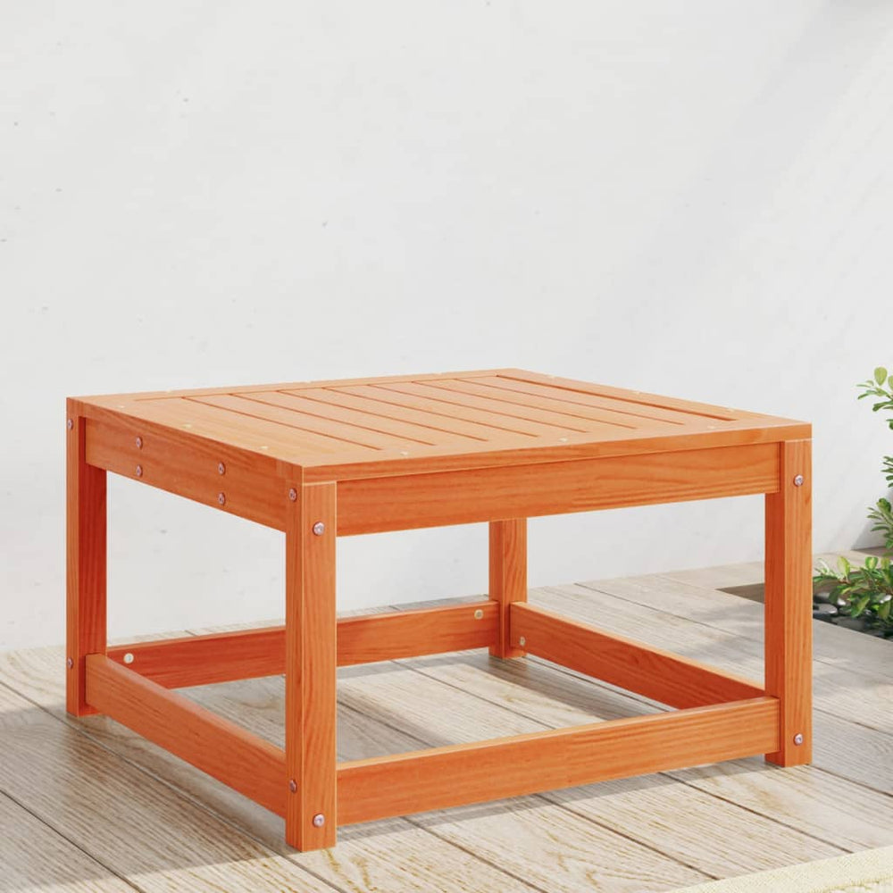 Gartenhocker Kiefer Massivholz Wachsbraun