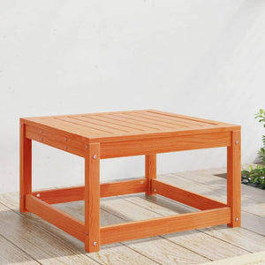Gartenhocker Kiefer Massivholz Wachsbraun