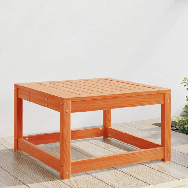Gartenhocker Kiefer Massivholz Wachsbraun