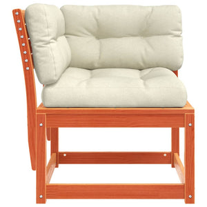 Garten Ecksofa Kiefer Massivholz mit Kissen