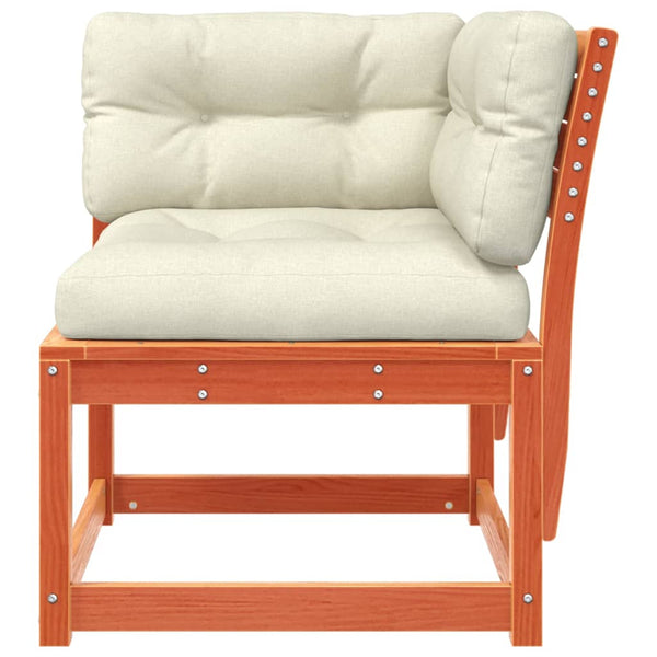 Garten Ecksofa Kiefer Massivholz mit Kissen