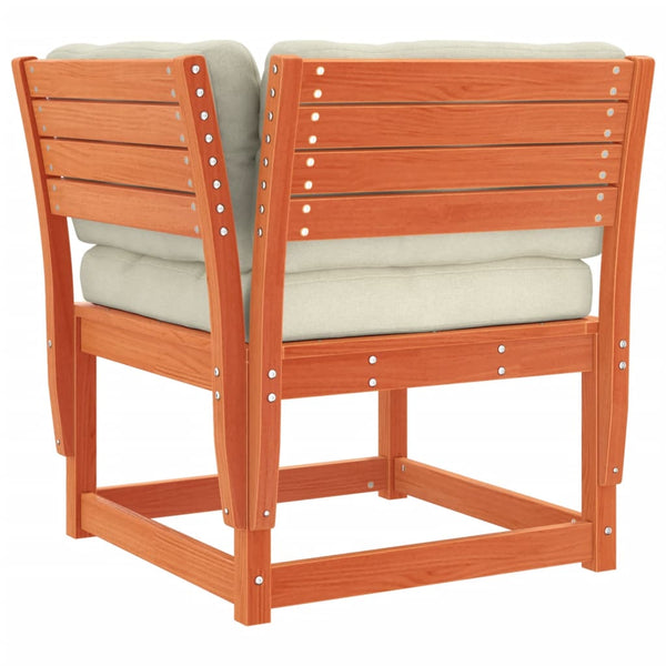 Garten Ecksofa Kiefer Massivholz mit Kissen
