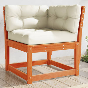Garten Ecksofa Kiefer Massivholz mit Kissen