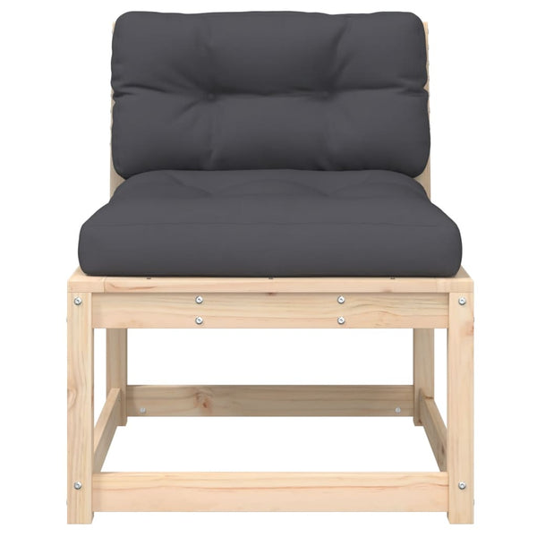 Gartensofa Kiefer Massivholz mit Kissen