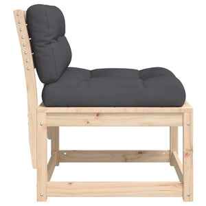 Gartensofa Kiefer Massivholz mit Kissen