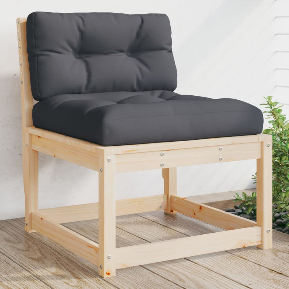 vidaXL Garden Sofa with Cushions Solid Pine Wood