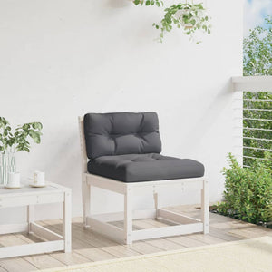 Gartensofa Kiefer Massivholz mit Kissen