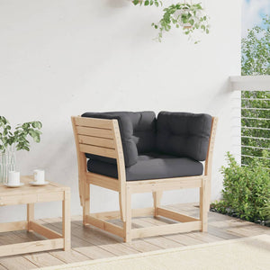 Gartensofa Kiefer Massivholz mit Kissen