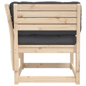 Gartensofa Kiefer Massivholz mit Kissen