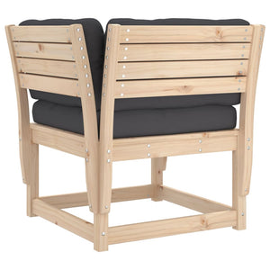Gartensofa Kiefer Massivholz mit Kissen