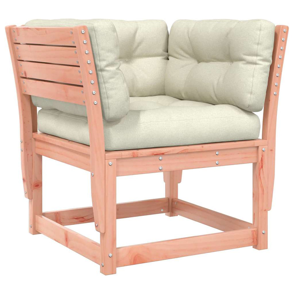 vidaXL Garden Sofa with Armrests and Cushions Solid Douglas Fir