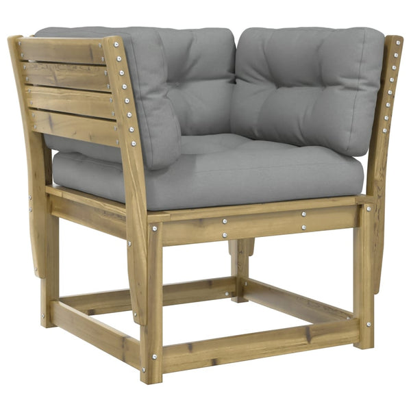 Gartensofa Kiefer Imprägniert mit Kissen