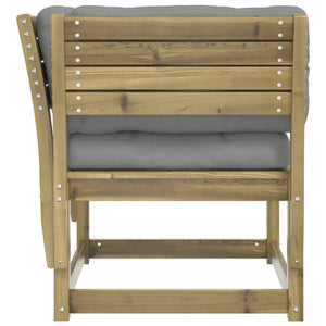 Gartensofa Kiefer Imprägniert mit Kissen