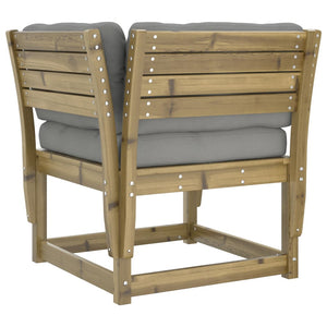 Gartensofa Kiefer Imprägniert mit Kissen