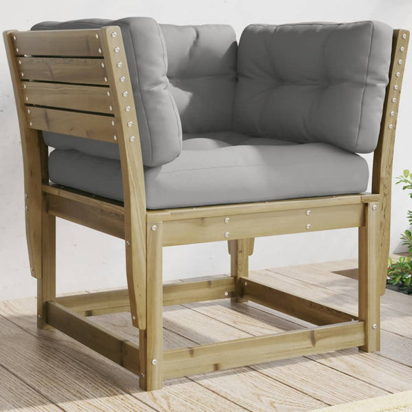 Gartensofa Kiefer Imprägniert mit Kissen