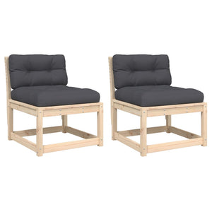 Gartensofas mit Kissen, 2er Set