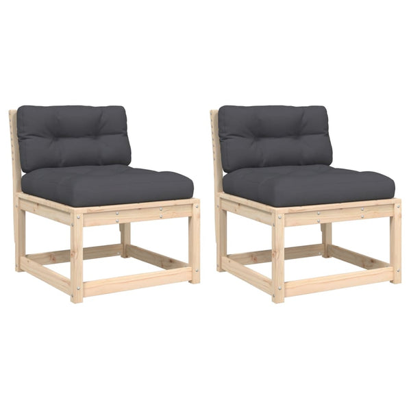 Gartensofas mit Kissen, 2er Set