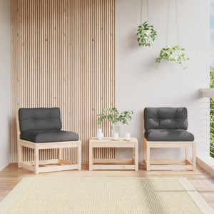 Gartensofas mit Kissen, 2er Set