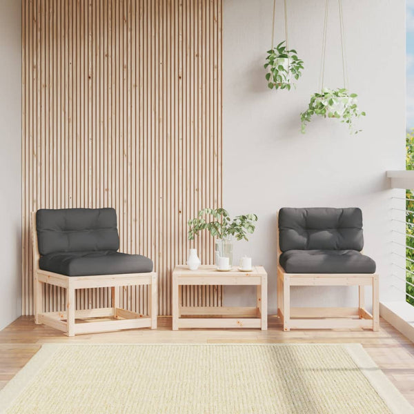 Gartensofas mit Kissen, 2er Set