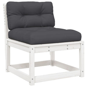 Gartensofas mit Kissen, 2er Set, Kiefer Massivholz