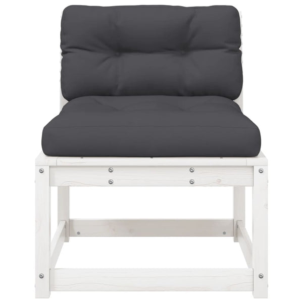 Gartensofas mit Kissen, 2er Set, Kiefer Massivholz