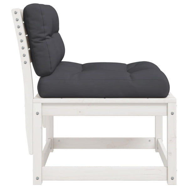 Gartensofas mit Kissen, 2er Set, Kiefer Massivholz