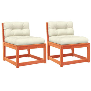 Gartensofas mit Kissen, 2er Set