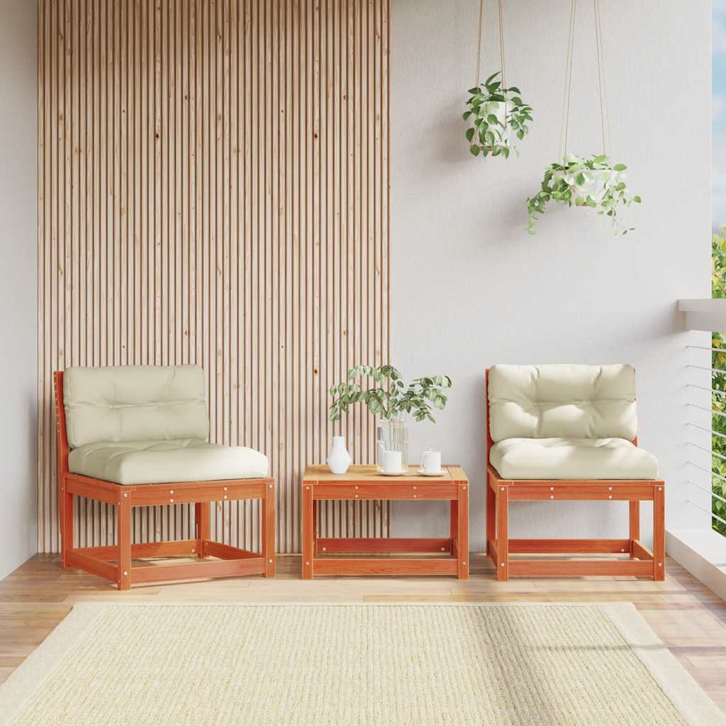 Gartensofas mit Kissen, 2er Set