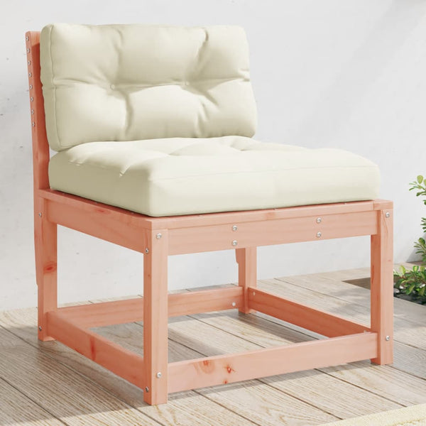 Gartensofas mit Kissen, Douglasienholz, 2er Set