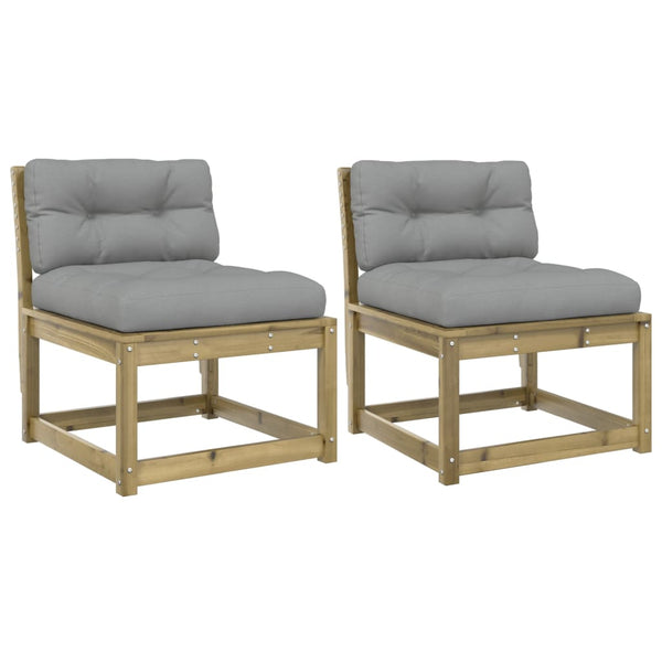 Gartensofas mit Kissen, 2er Set
