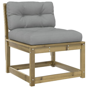 Gartensofas mit Kissen, 2er Set