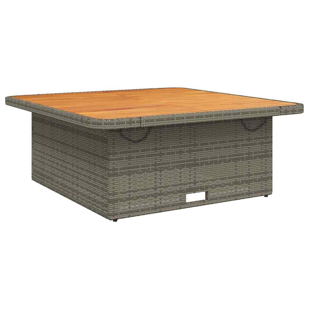 Grauer Gartentisch 110x110 cm