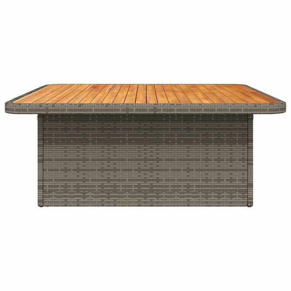 Grauer Gartentisch 110x110 cm