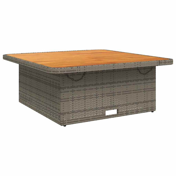 Grauer Gartentisch 110x110 cm
