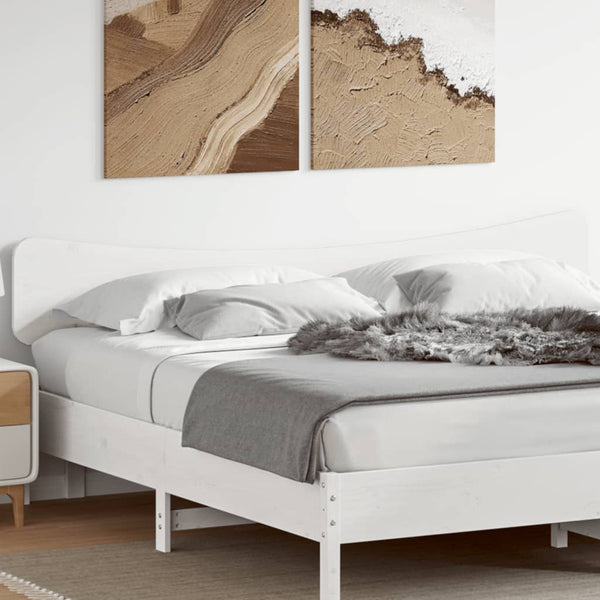 Weißes Kopfteil 200 cm Kiefer Massivholz