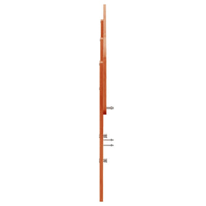 Wachsbraunes Kopfteil 200 cm Kiefer Massivholz