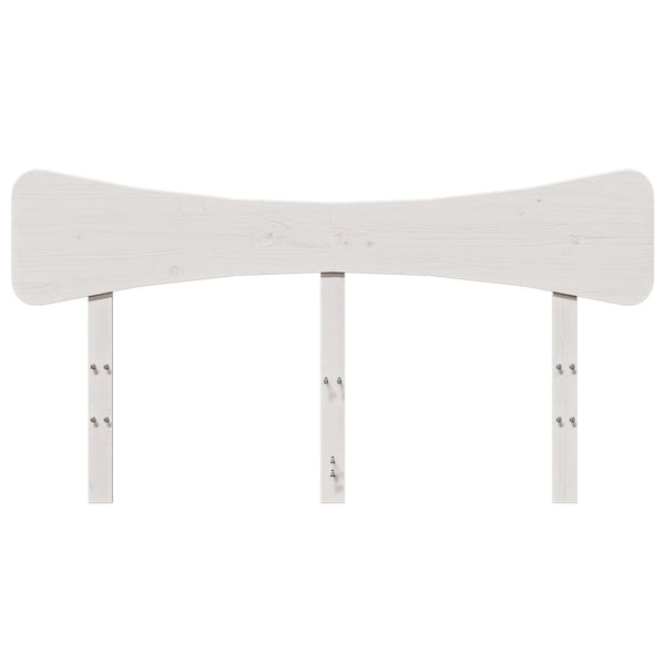 Kopfteil Weiß 150 cm Kiefer Massivholz