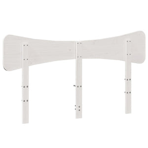 Weißes Kopfteil 140 cm Kiefer Massivholz