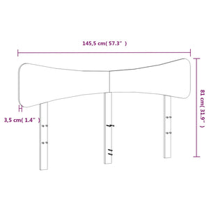 Weißes Kopfteil 140 cm Kiefer Massivholz