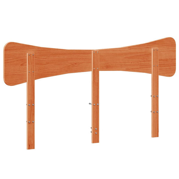 Wachsbraunes Kopfteil 140 cm Kiefer Massivholz