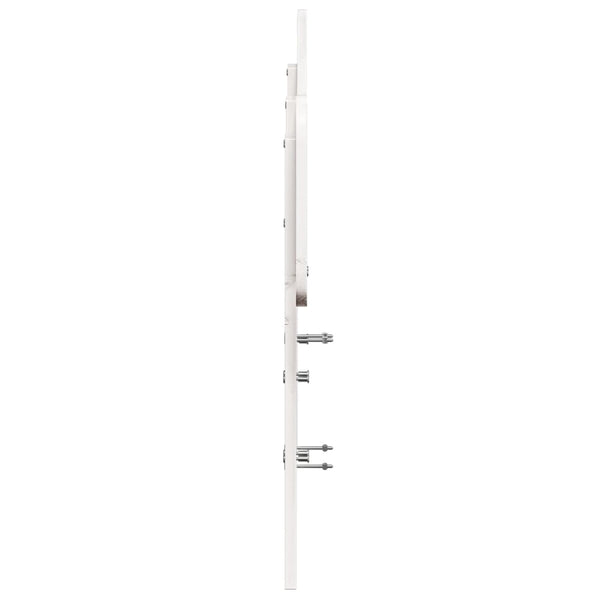 Weißes Kopfteil 135 cm Kiefer Massivholz