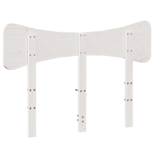 Weißes Kopfteil 135 cm Kiefer Massivholz