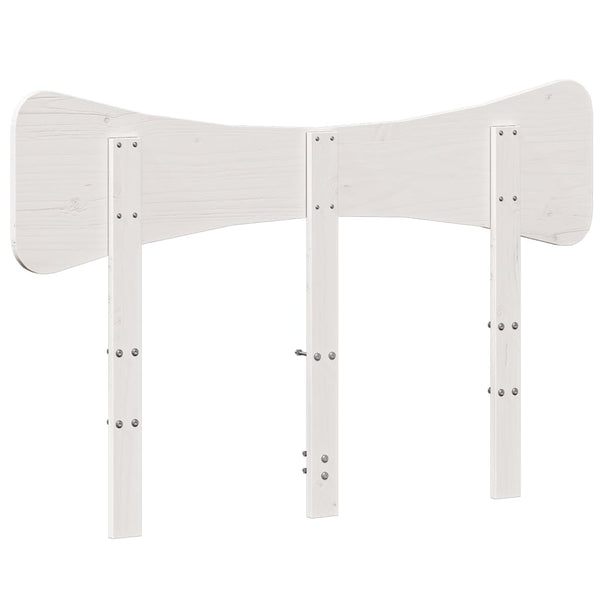 Weißes Kopfteil 135 cm Kiefer Massivholz
