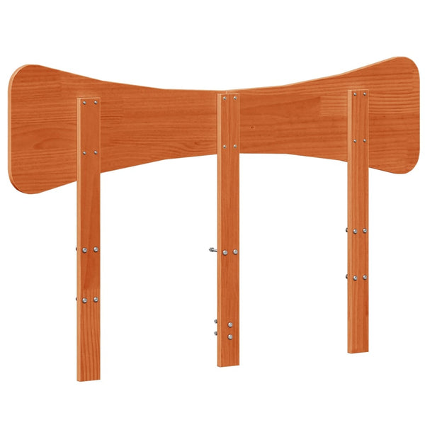 Wachsbraunes Kopfteil 135 cm Kiefer Massivholz