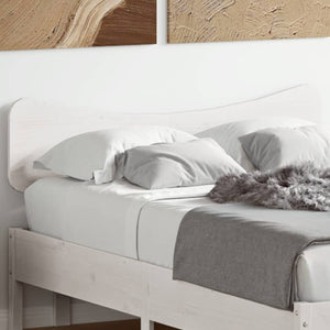Weißes Kopfteil 120 cm Kiefer Massivholz