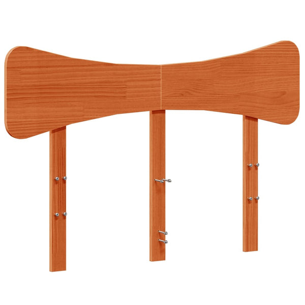 Wachsbraunes Kiefer Massivholz Kopfteil 120 cm