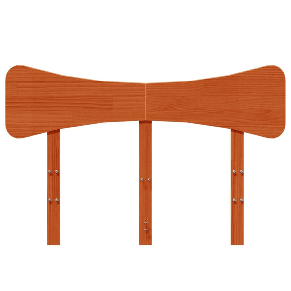 Wachsbraunes Kiefer Massivholz Kopfteil 120 cm