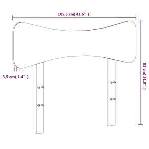 Wachsbraunes Kopfteil 100 cm Kiefer Massivholz