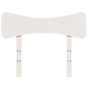 Weißes Kopfteil 90 cm Kiefer Massivholz