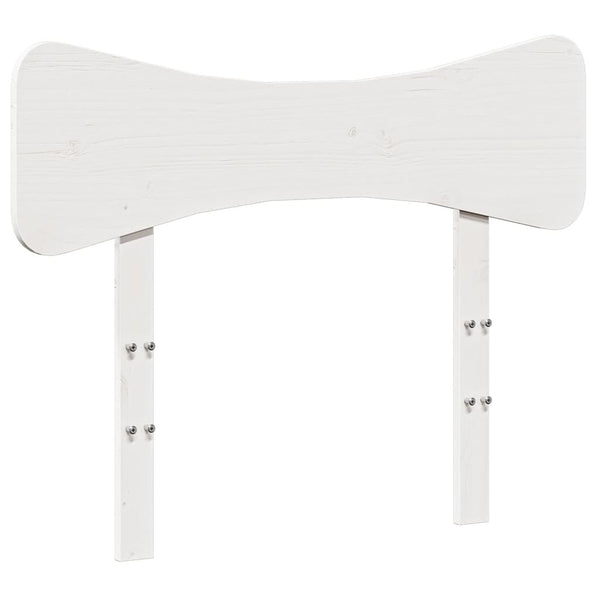 Weißes Kopfteil 75 cm Kiefer Massivholz
